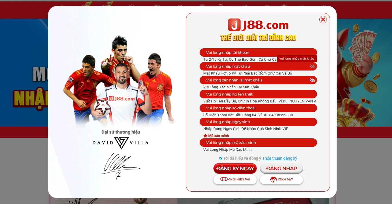 How to start playing at J88 How to start playing at J88